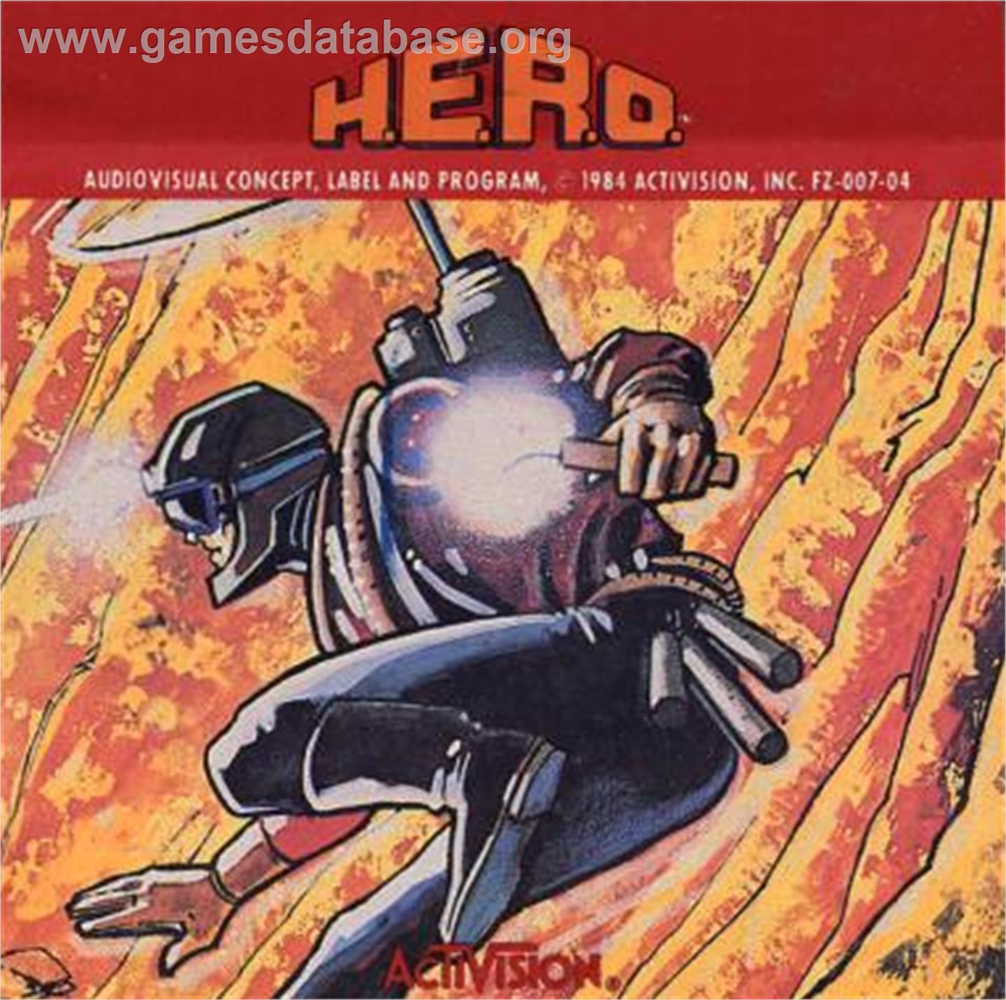 HERO - Atari 5200 - Artwork - Cartridge Top
