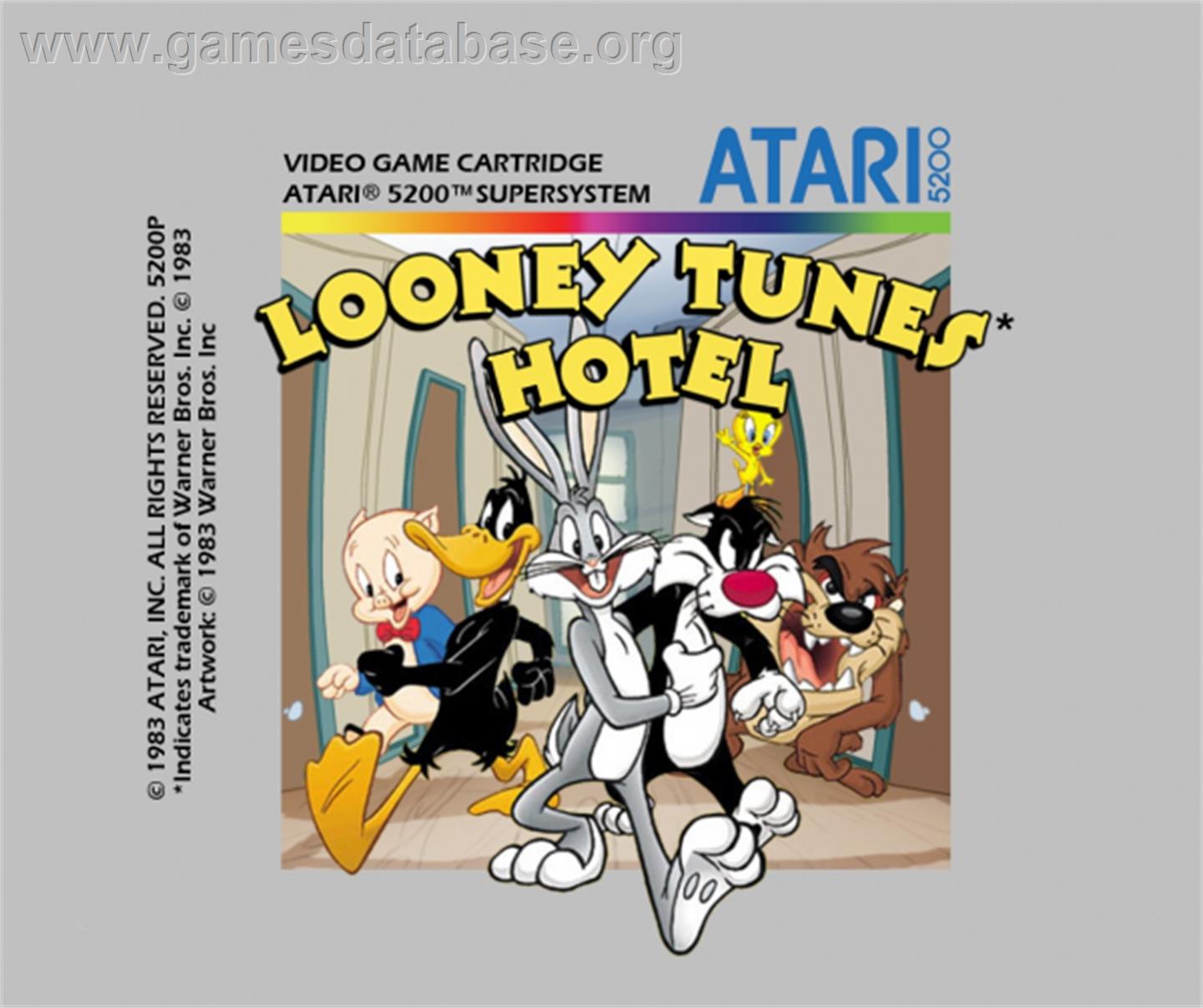 Looney Tunes Hotel - Atari 5200 - Artwork - Cartridge Top