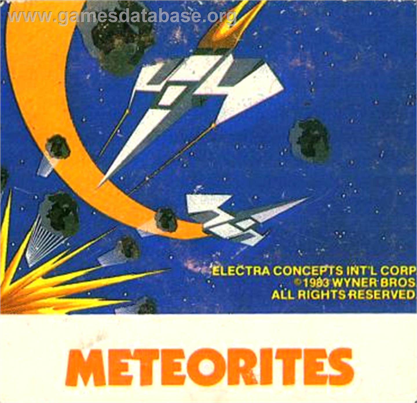 Meteorites - Atari 5200 - Artwork - Cartridge Top