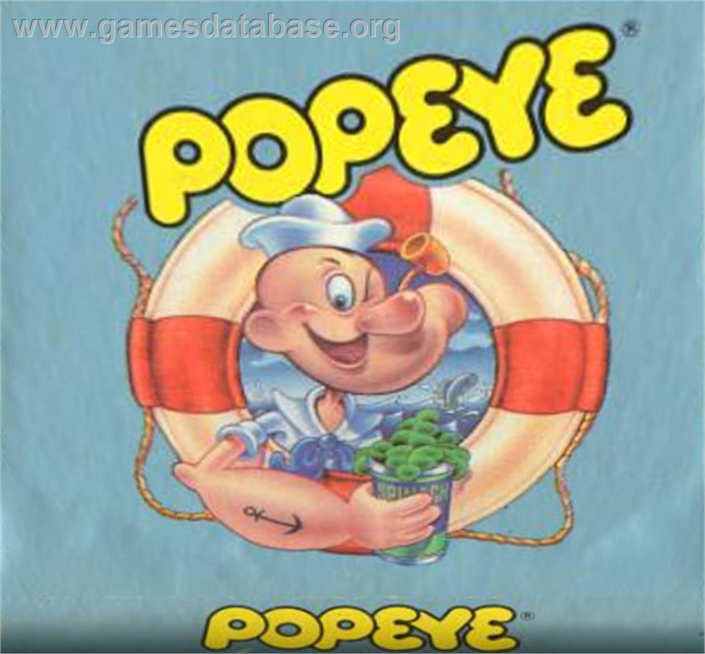 Popeye - Atari 5200 - Artwork - Cartridge Top