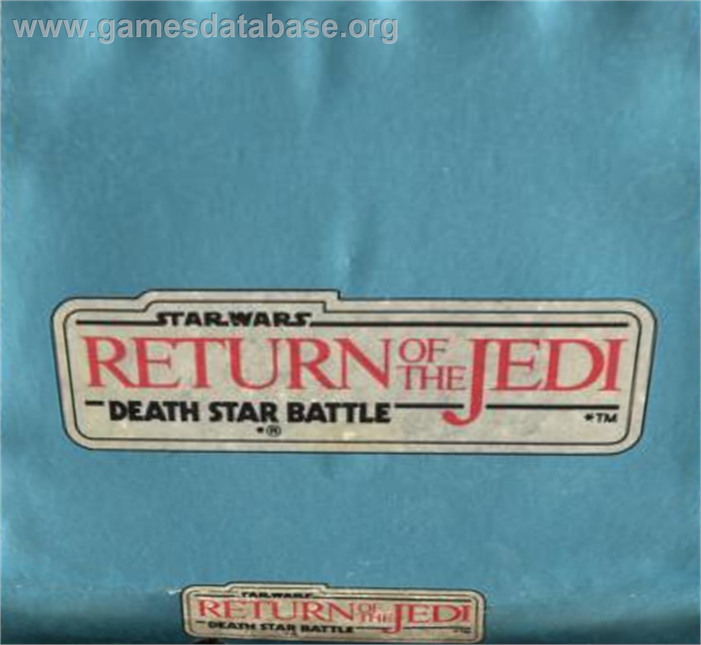 Star Wars: Return of the Jedi - Death Star Battle - Atari 5200 - Artwork - Cartridge Top