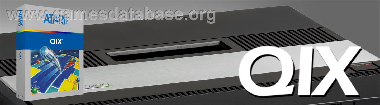 Qix - Atari 5200 - Artwork - Marquee