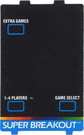 Overlay for Super Breakout on the Atari 5200.