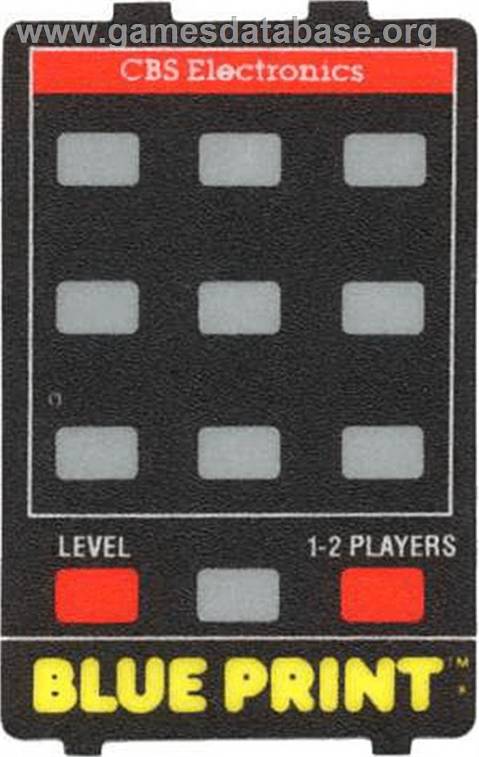 Blueprint - Atari 5200 - Artwork - Overlay