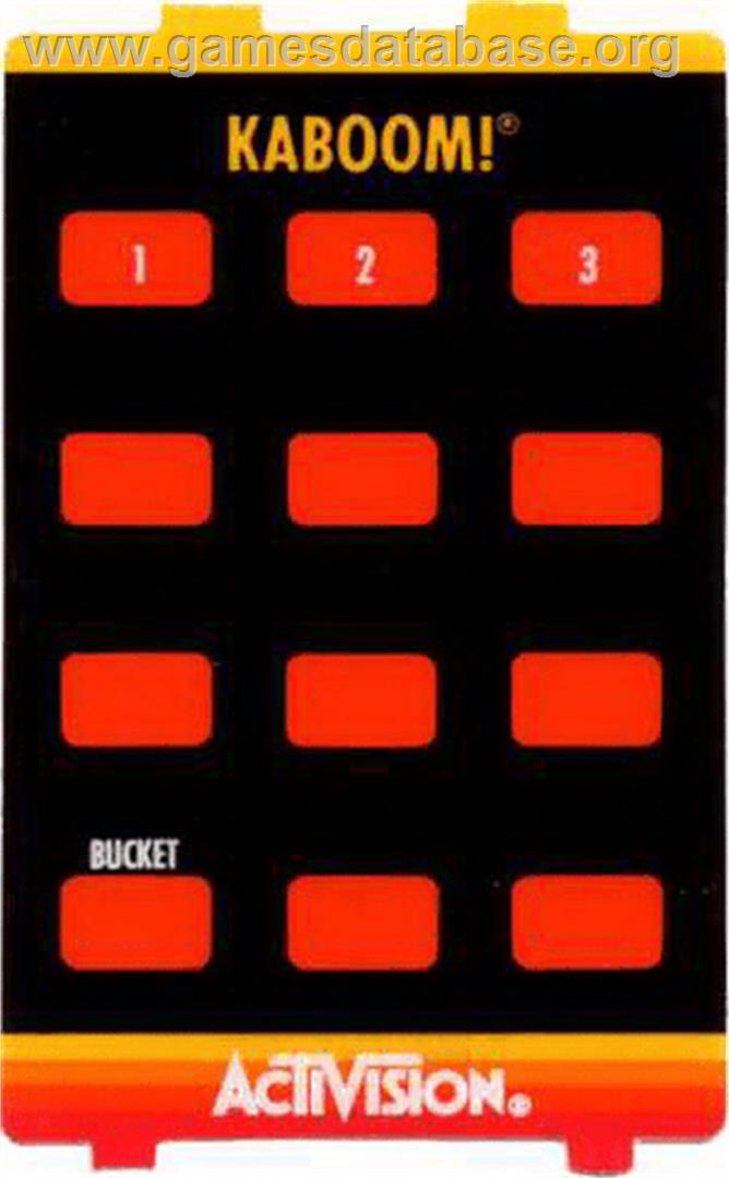 Kaboom! - Atari 5200 - Artwork - Overlay