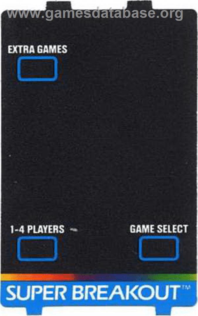 Super Breakout - Atari 5200 - Artwork - Overlay