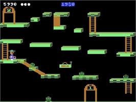 In game image of Bounty Bob Strikes Back on the Atari 5200.