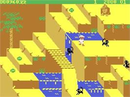 In game image of Congo Bongo on the Atari 5200.