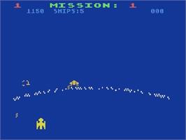 In game image of Gorf on the Atari 5200.