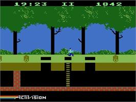 In game image of Pitfall on the Atari 5200.