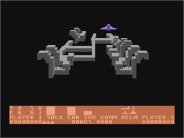 In game image of Spitfire (Prototype) on the Atari 5200.