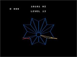 In game image of Tempest (Prototype) on the Atari 5200.