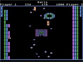 In game image of Xari Arena (Prototype) on the Atari 5200.