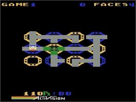 In game image of Zenji on the Atari 5200.