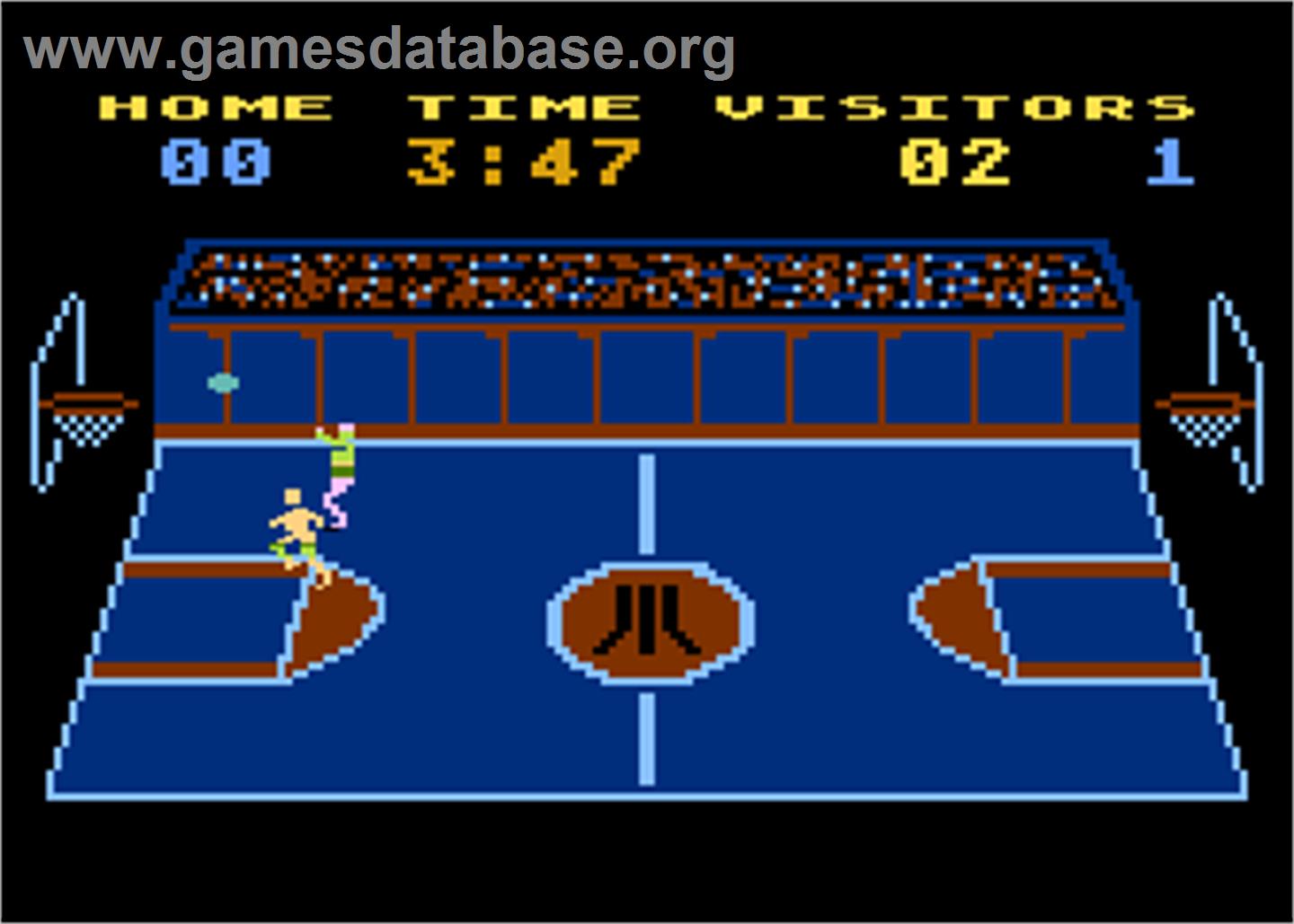 RealSports Basketball - Atari 5200 - Artwork - In Game