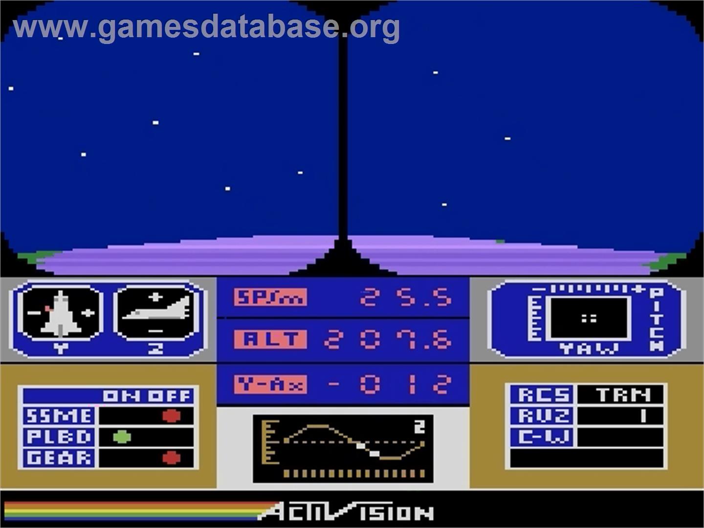 Space Shuttle: A Journey into Space - Atari 5200 - Artwork - In Game