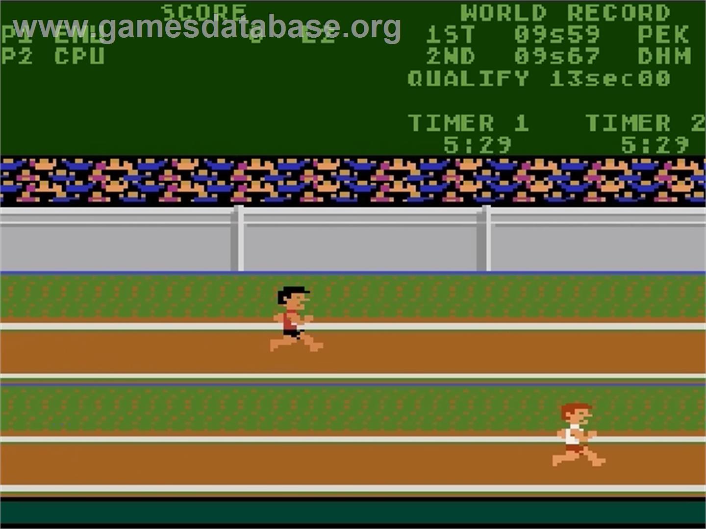 Track & Field - Atari 5200 - Artwork - In Game