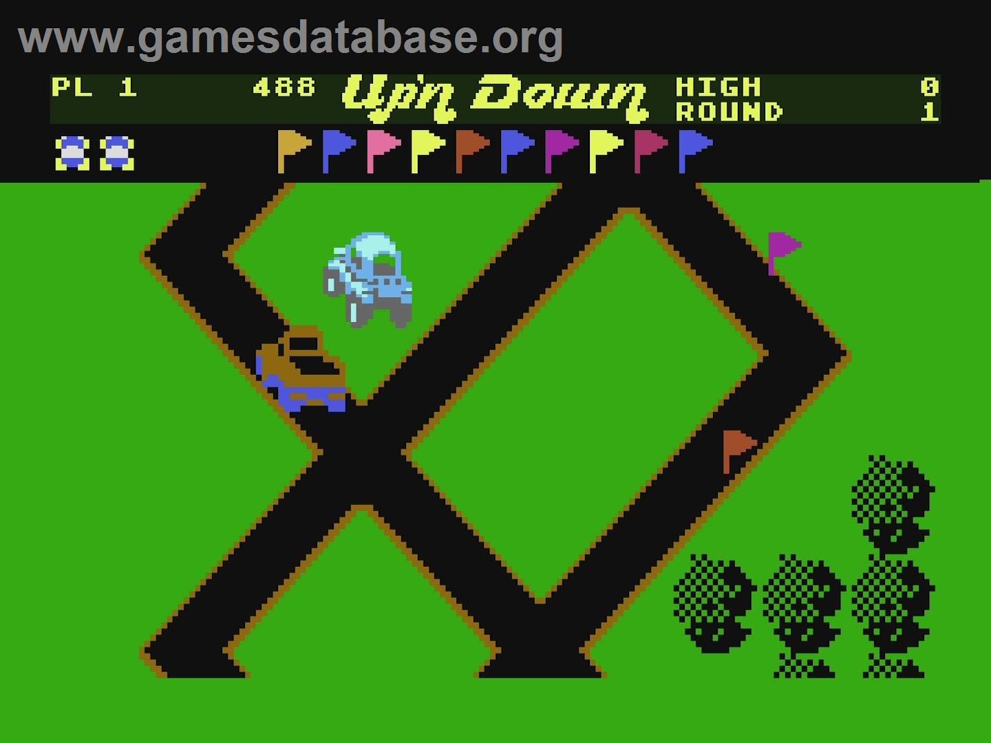 Up'n Down (Atari 8bit conversion) - Atari 5200 - Artwork - In Game