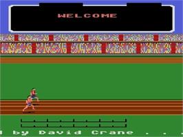 Title screen of Activision Decathlon, The on the Atari 5200.