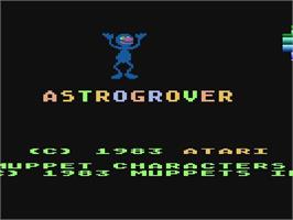 Title screen of Astro-Grover on the Atari 5200.