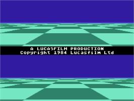 Title screen of Ballblazer on the Atari 5200.