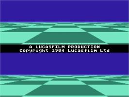 Title screen of Ballblazer on the Atari 5200.