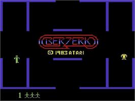 Title screen of Berzerk on the Atari 5200.