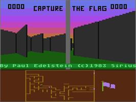 Title screen of Capture the Flag on the Atari 5200.