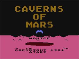 Title screen of Caverns Of Mars on the Atari 5200.