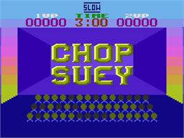 Title screen of Chop Suey on the Atari 5200.