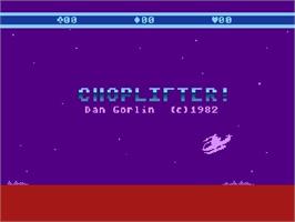 Title screen of Choplifter! on the Atari 5200.