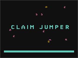 Title screen of Claim Jumper on the Atari 5200.