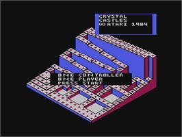 Title screen of Crystal Castles on the Atari 5200.