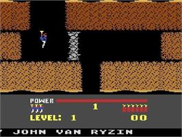 Title screen of H.E.R.O. - Helicopter Emergency Rescue Operation on the Atari 5200.