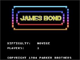 Title screen of James Bond 007 on the Atari 5200.