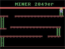 Title screen of Miner 2049er on the Atari 5200.