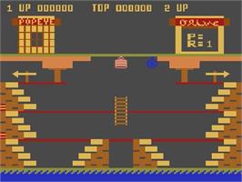 Title screen of Popeye on the Atari 5200.