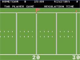 Title screen of RealSports Football on the Atari 5200.