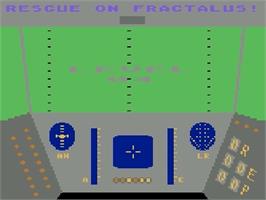 Title screen of Rescue On Fractalus! on the Atari 5200.