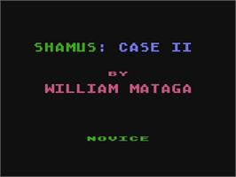 Title screen of Shamus - Case 2 (Atari 8bit conversion) on the Atari 5200.