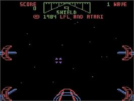 Title screen of Star Wars - The Arcade Game on the Atari 5200.