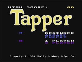 Title screen of Tapper (Atari 8bit conversion) on the Atari 5200.