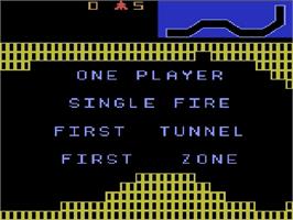 Title screen of Vanguard on the Atari 5200.