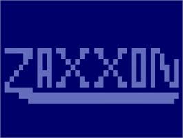 Title screen of Zaxxon on the Atari 5200.