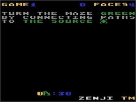 Title screen of Zenji on the Atari 5200.