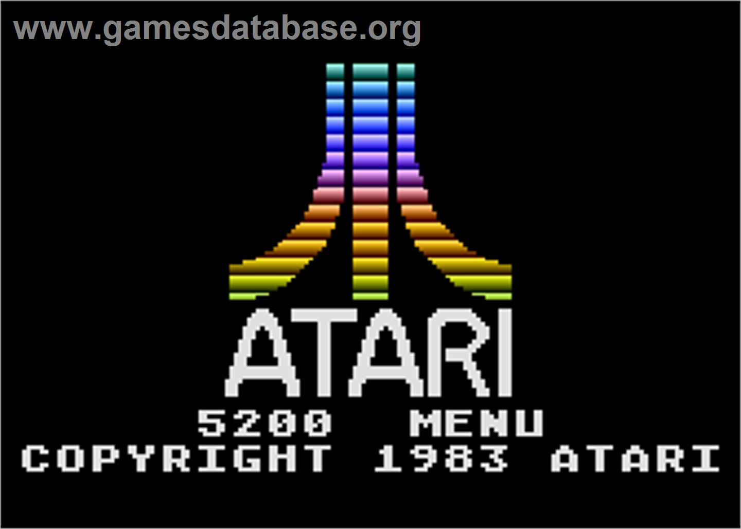 5200 Menu Program - Atari 5200 - Artwork - Title Screen