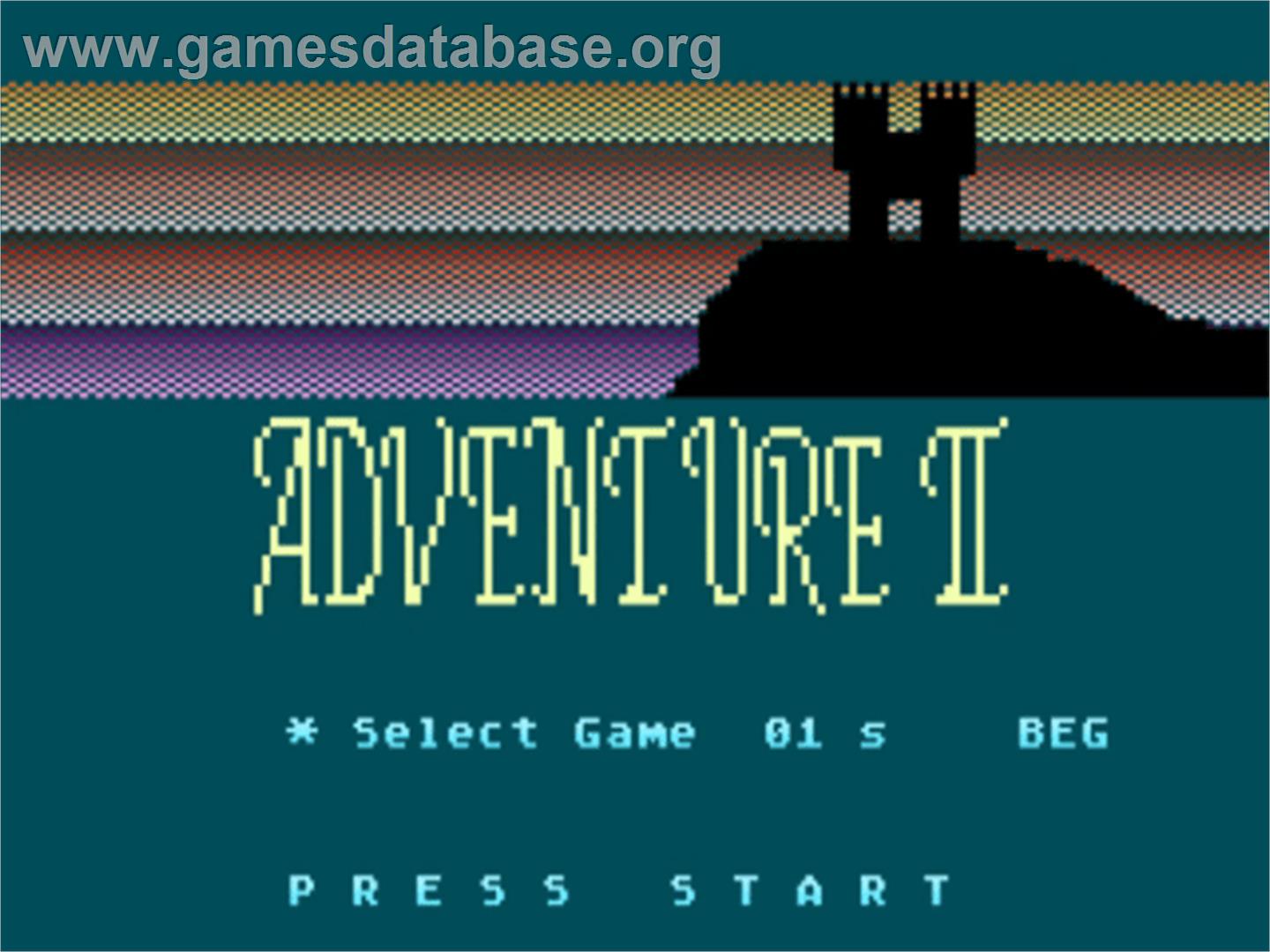 Adventure 2 - Atari 5200 - Artwork - Title Screen