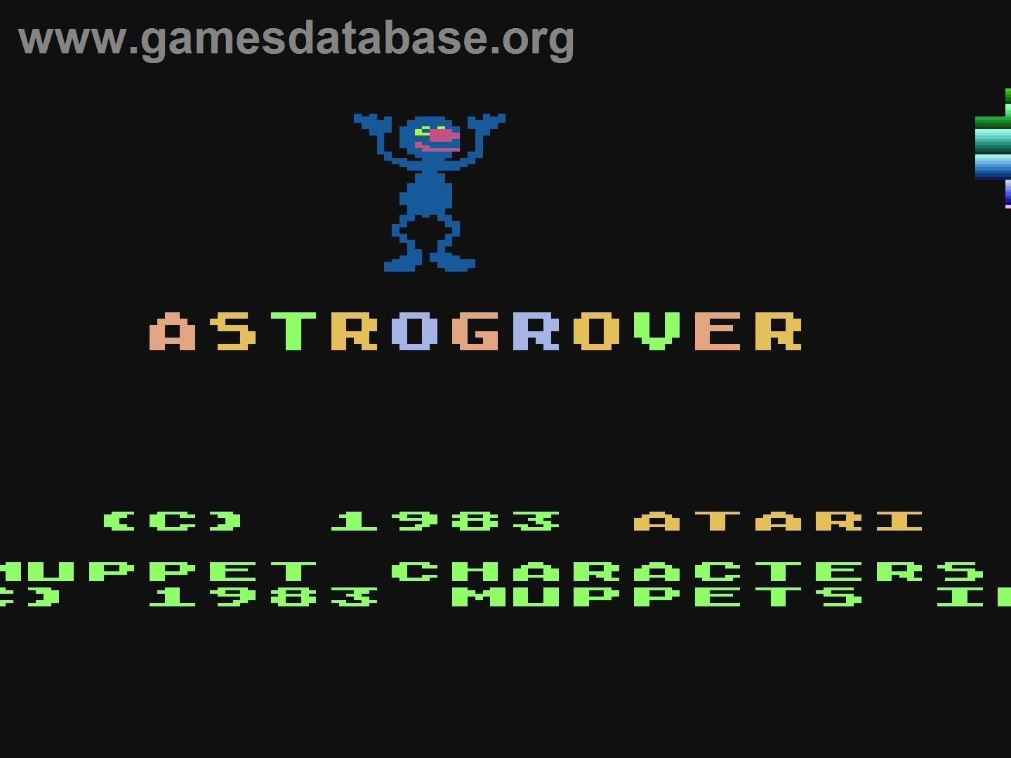 Astro-Grover - Atari 5200 - Artwork - Title Screen