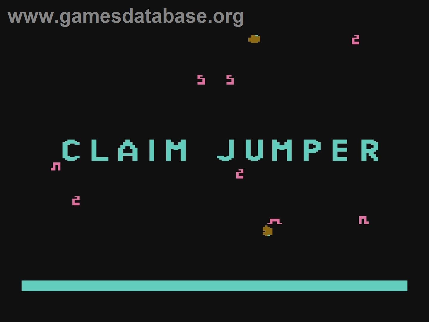 Claim Jumper - Atari 5200 - Artwork - Title Screen
