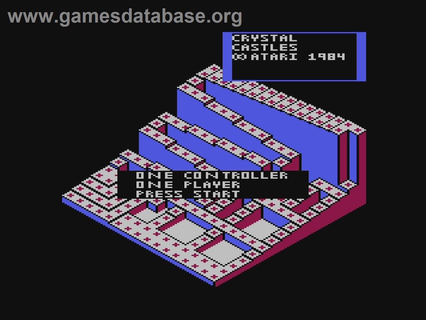 Crystal Castles (Atari 8bit conversion) - Atari 5200 - Artwork - Title Screen